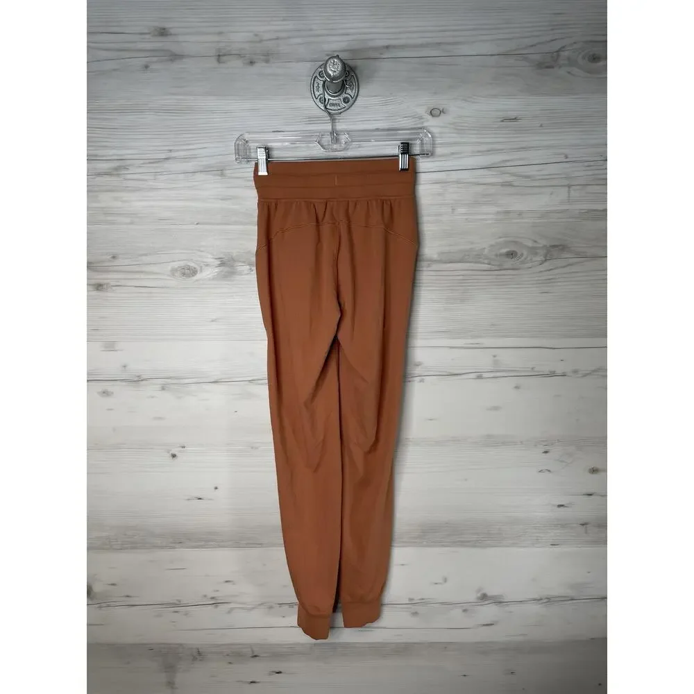 Lululemon Ready To Rulu Jogger Pants Womens 0‎ High Rise Cuffed Pockets Yoga
